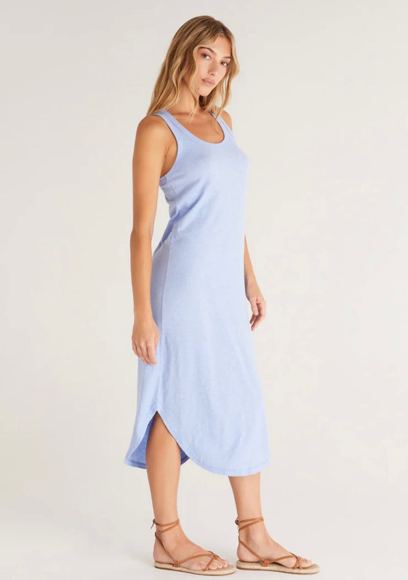 Z Supply Cotton Midi Dress in Blue