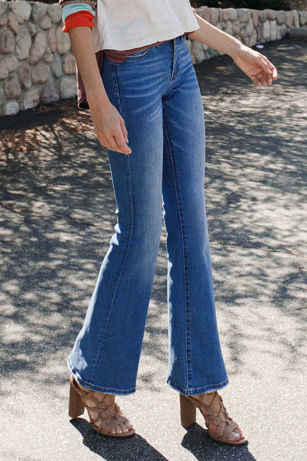 Vervet "Alison Mid Rise Flare Jeans"