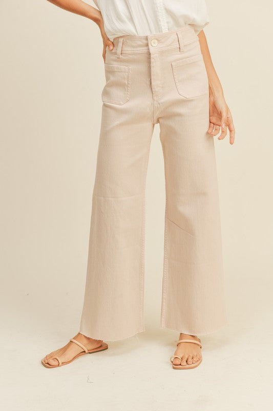 Dylan Pants with Front Pocket in Light Pink