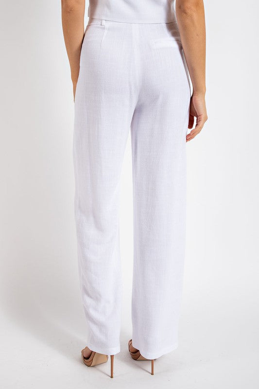 Jillian White Linen Pants