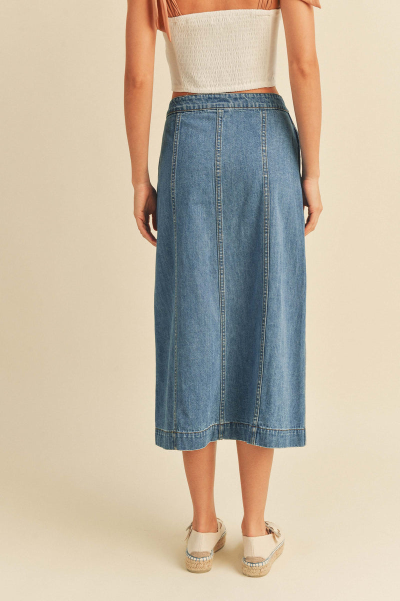 Olivia Denim Maxi Skirt