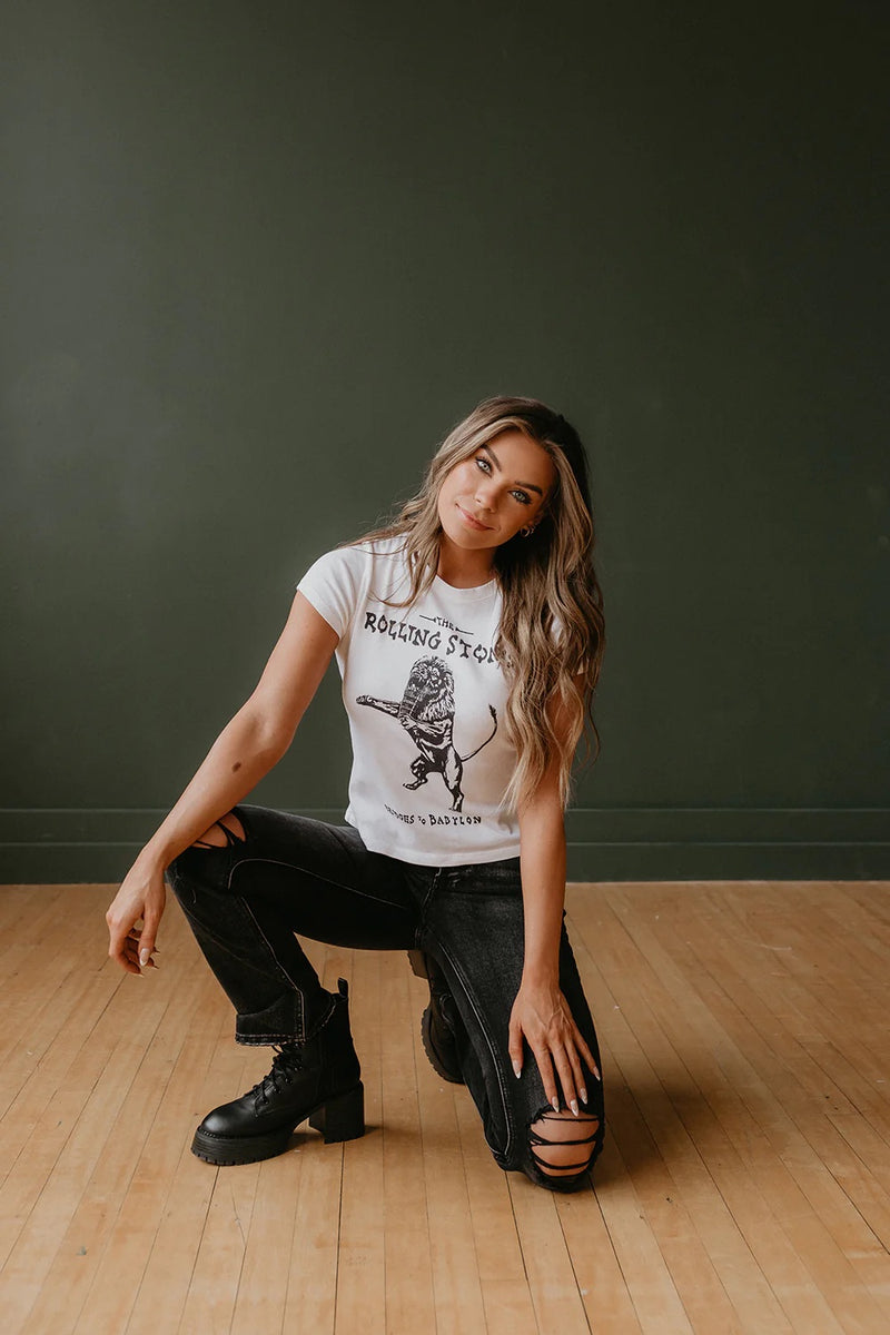 People of Leisure "Rolling Stones Bridges to Babylon Baby Tee"