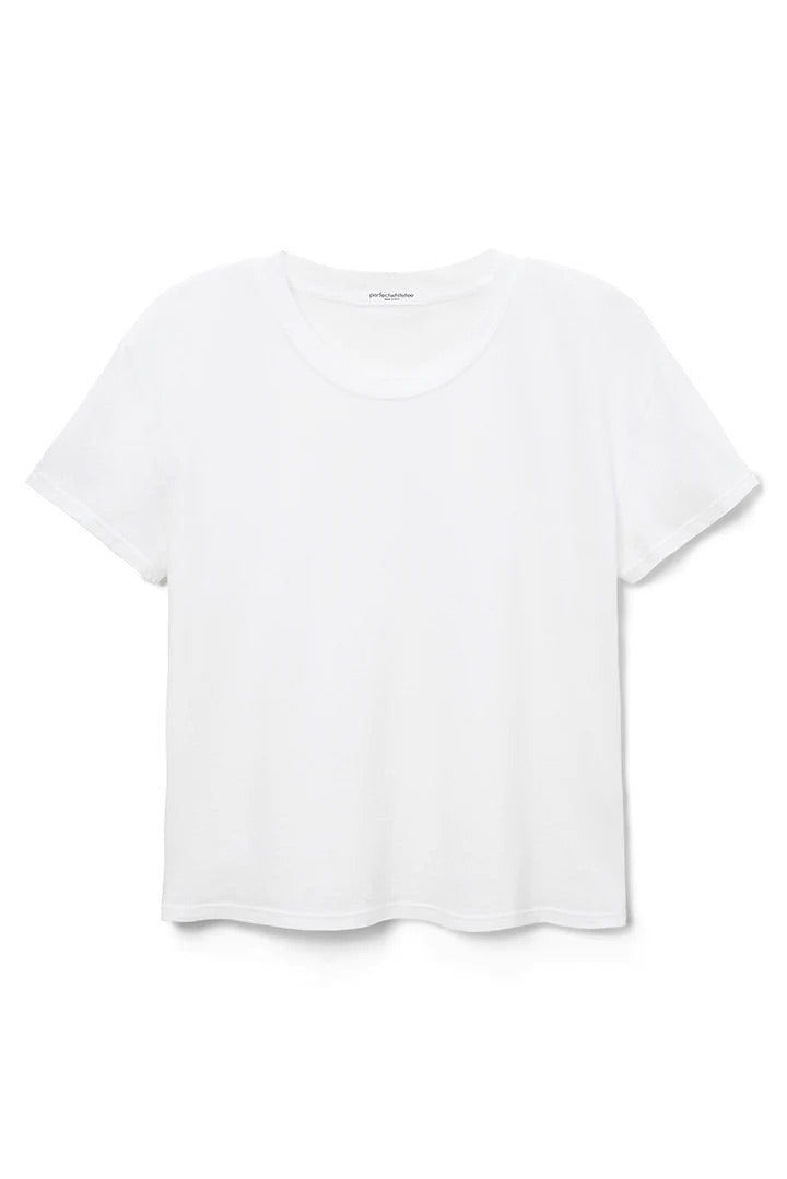 Perfect White Tee "Cotton Boxy Crew Tee" in White