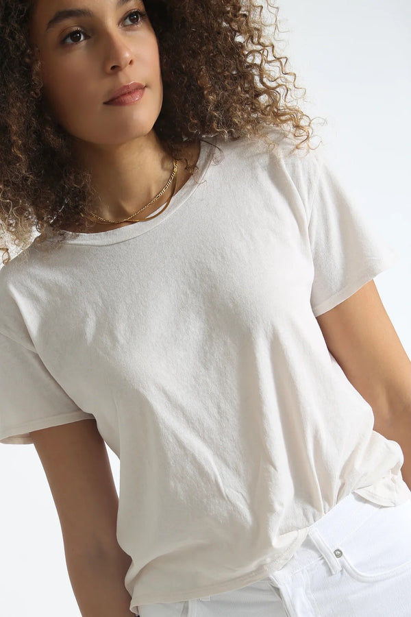 Perfect White Tee "Cotton Boxy Crew Tee" in White