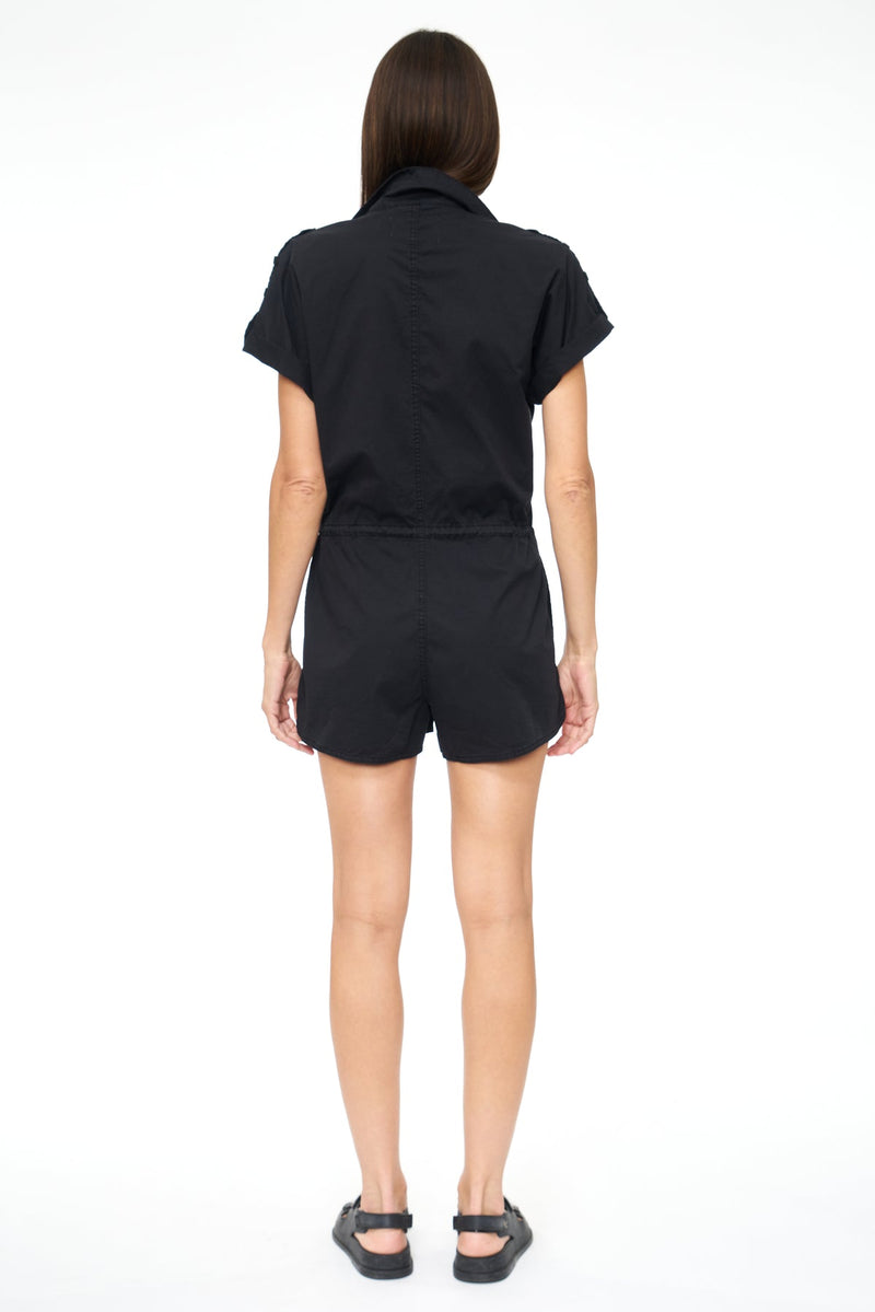 Pistola "Meg Zip Front Romper" in Fade to Black