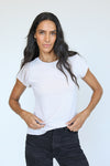 Perfect White Tee "Recycled Cotton Baby Tee" in White