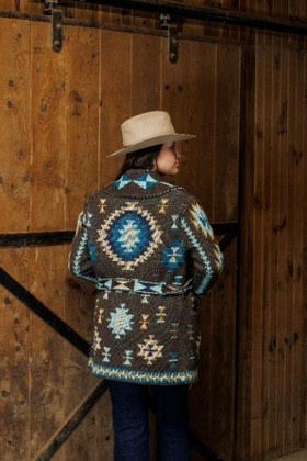 Tasha Polizzi "Serena Cardigan" in Moose